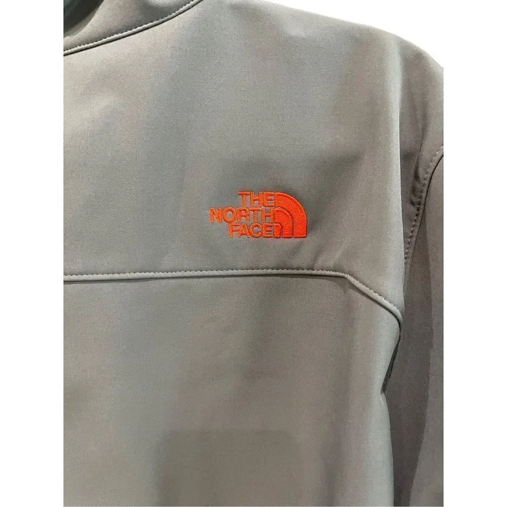 The North Face Mens Gray Pockets Full Zip Windbreaker Jacket Size Large